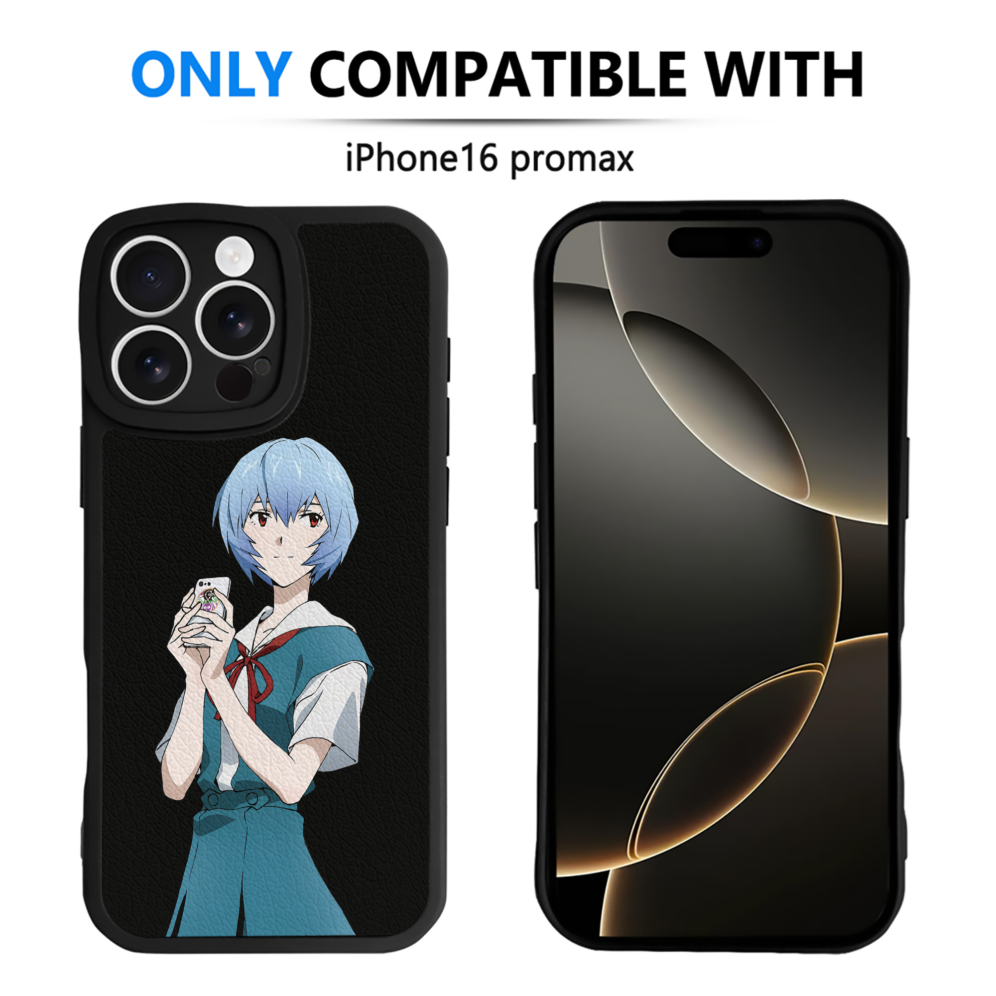 （画像用） EVA 新世紀エヴァンゲリオン 【iPhone 16シリーズ対応】シリコンスマホケース（レザー調） 材質：シリコン
